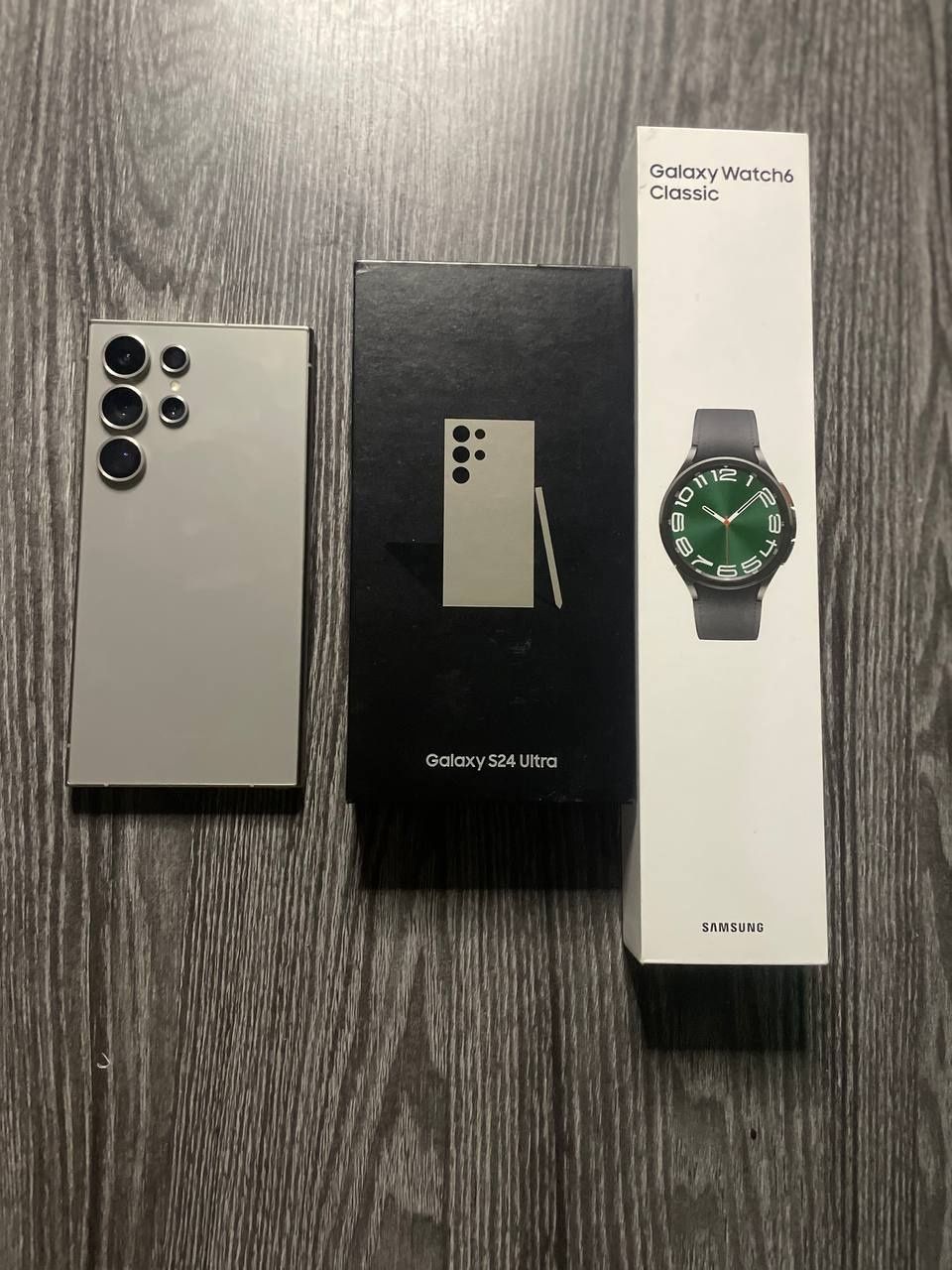 Samsung S24 Ultra 12/256gb silver + Galaxy watch 6