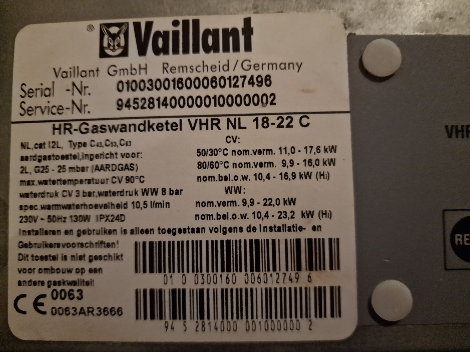 centrala termina gaz Vaillant