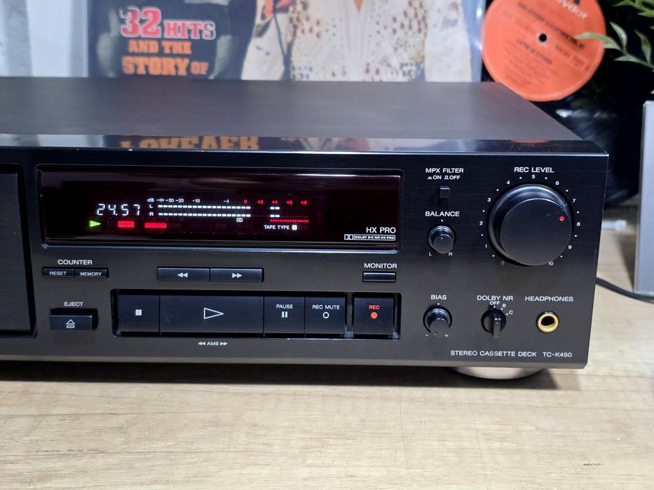 Casetofon deck SONY TC-K490, 3 head, hifi stereo, bias adjust,  Japan