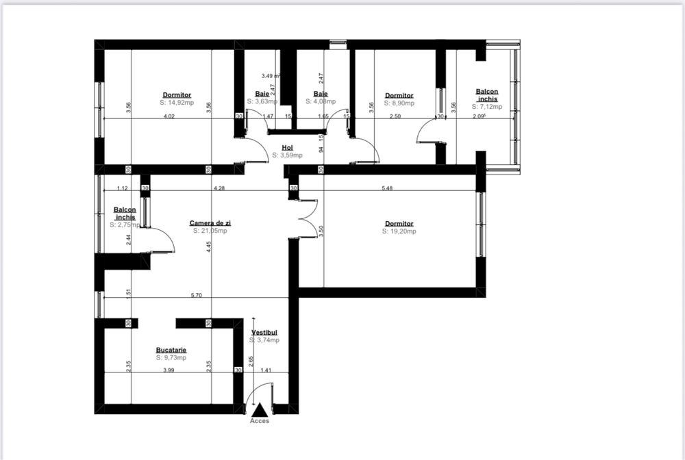 Apartament 4 camere