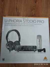 Микрофон и тд.Комплект для звукозаписи. U phoria studio pro behringer.