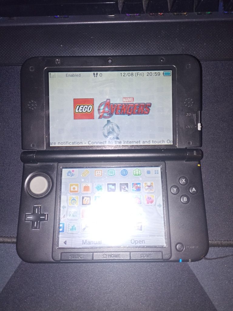 Consola Nintendo 3DS XL modata Mario Marvel Kart Zelda Pokémon etc