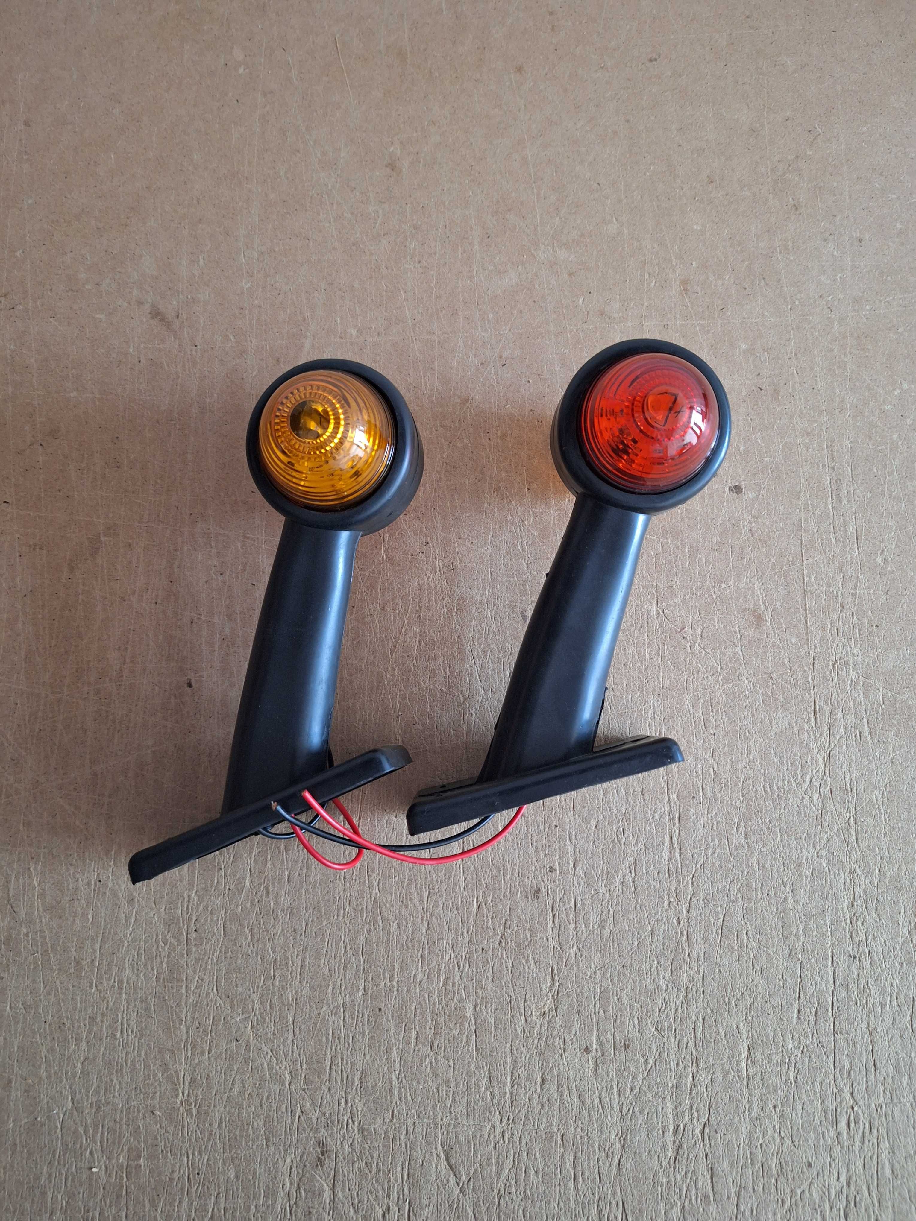 Lampi gabarit oblice, flexibile, led galben si rosu, 12-24V, set 2 buc