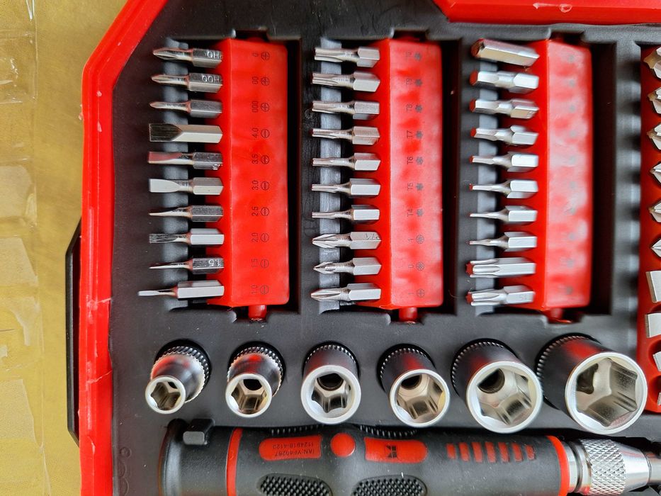 Set chei tubulare,  biti, surubelnita cu clichet, surbelnita precizie