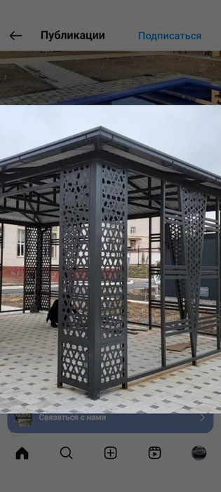 Навес из лексана козырек