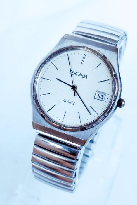 Ceas bărbătesc Sekonda cu quartz, carcasă și curea din oțel inoxidabil
