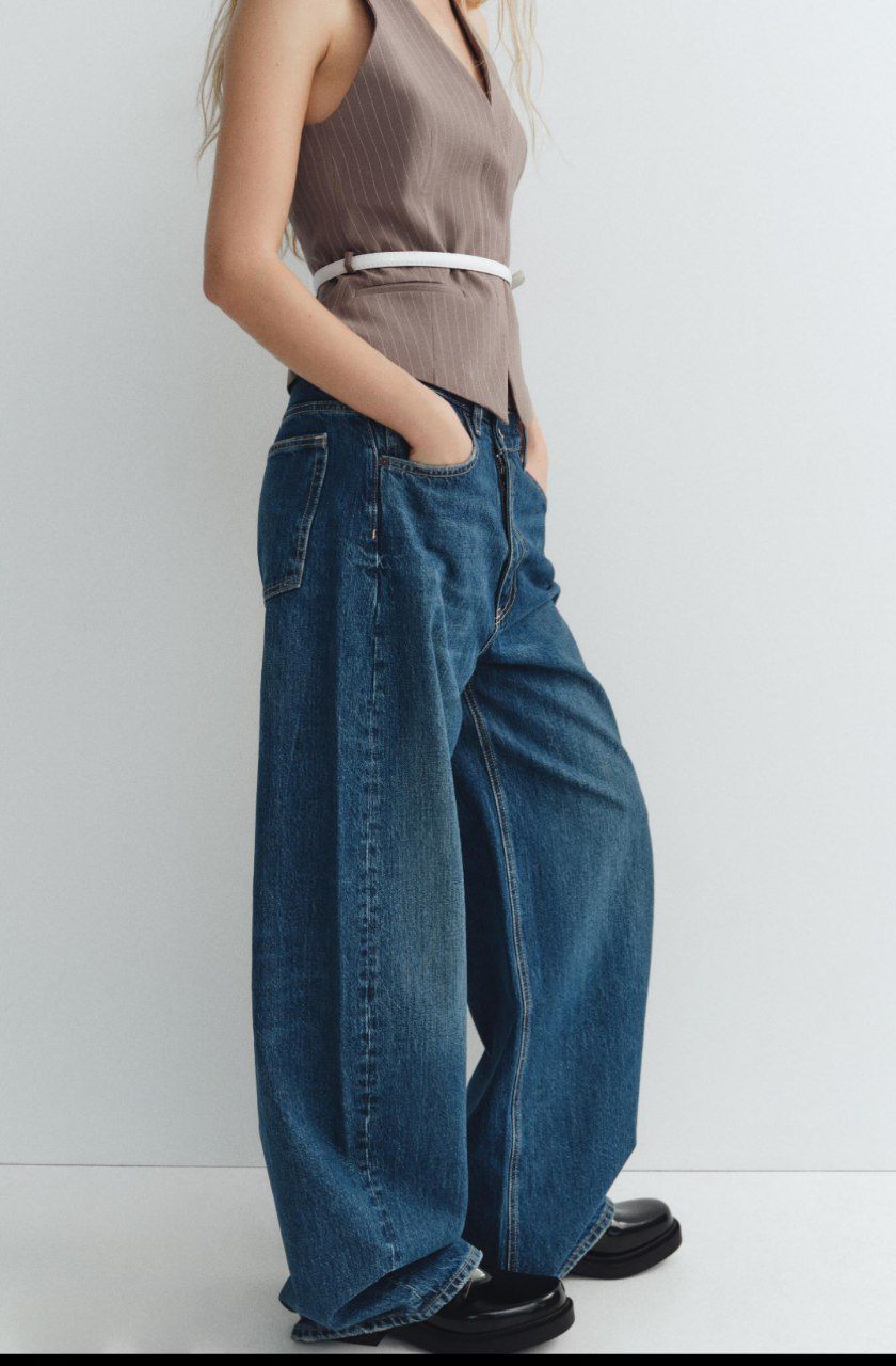 Широкие джинсы Zara
