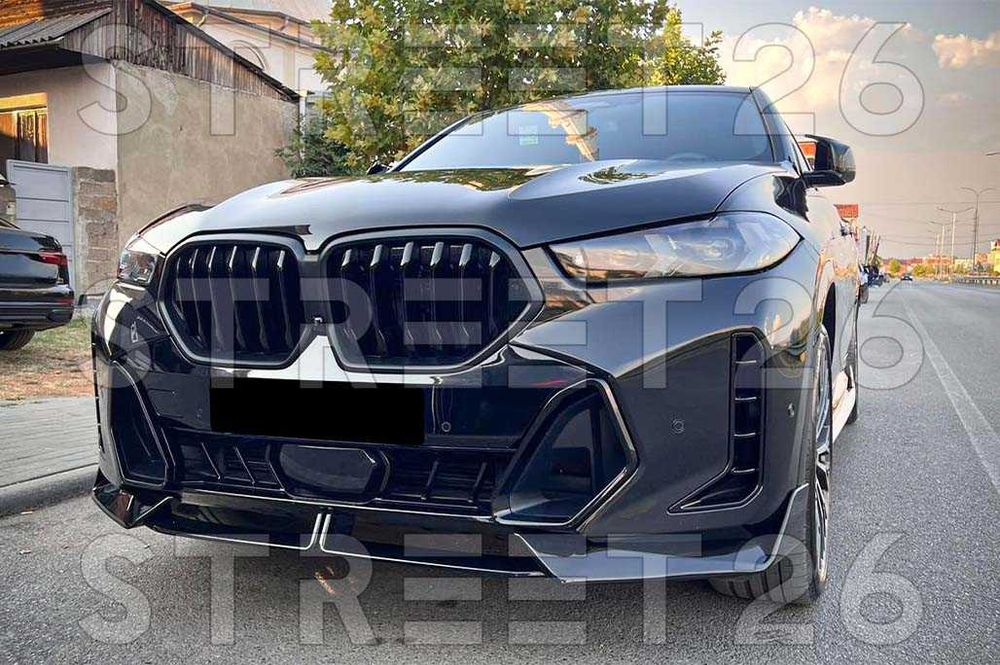 Pachet Exterior Aero BMW X6 G06 LCI (2024-up) M Sport Negru Lucios