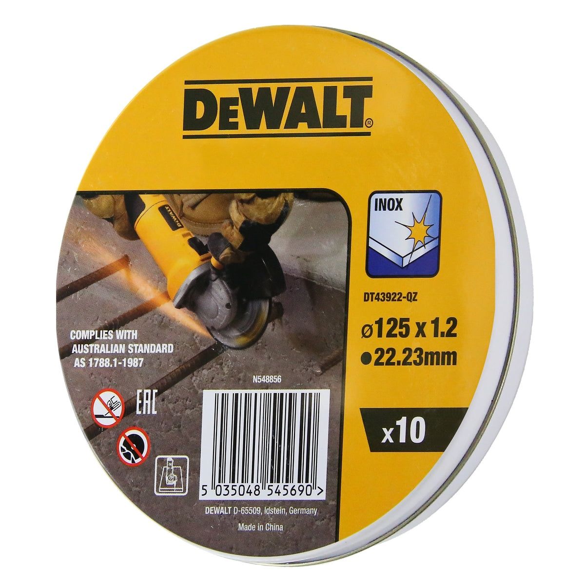 DeWALT Диск за ъглошлайф 125мм /10бр.