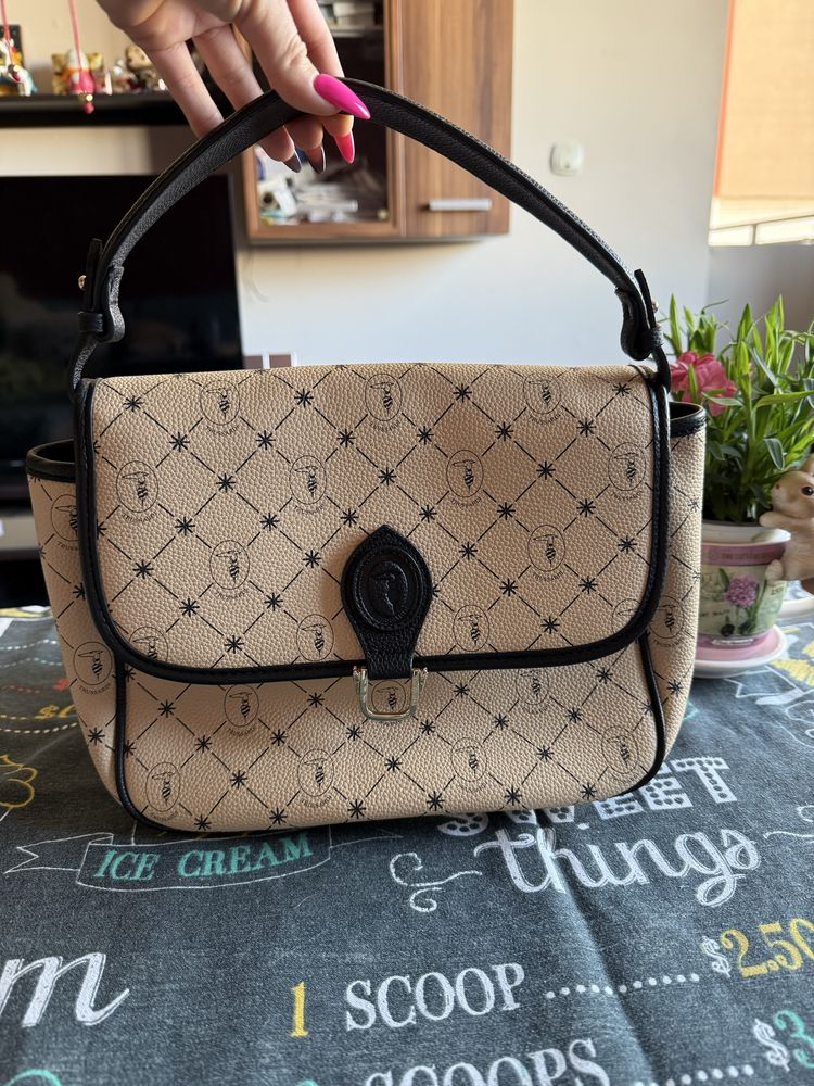 Оригинална дамска чанта Trussardi, Twinset, Ice Play