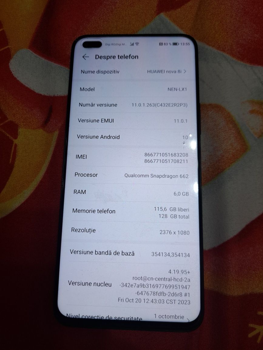 Telefon  Huawei Nova 8i, Dual SIM, 6GB RAM, 128GB, 4G, Starry