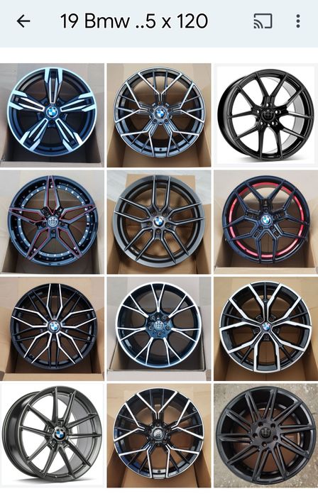 Jante 19 BMW F10 F20 F30 E60 E87 E90 X3 X4 X5 Z3 Z4 5 x 120 R19