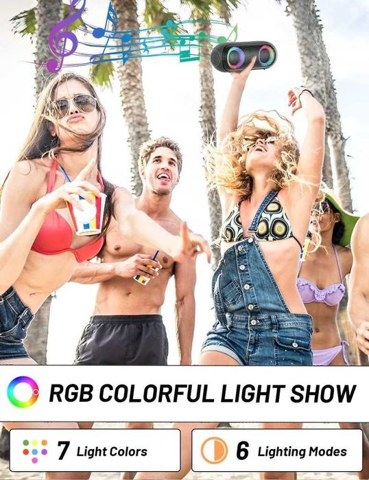 Boxa Bluetooth NOTABRICK cu lumină RGB