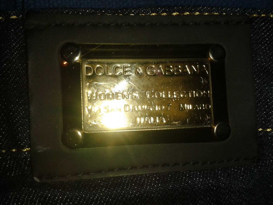 Blugi originali Dolce & Gabbana femei cu fiu auriu TRANSPORT GRATUIT