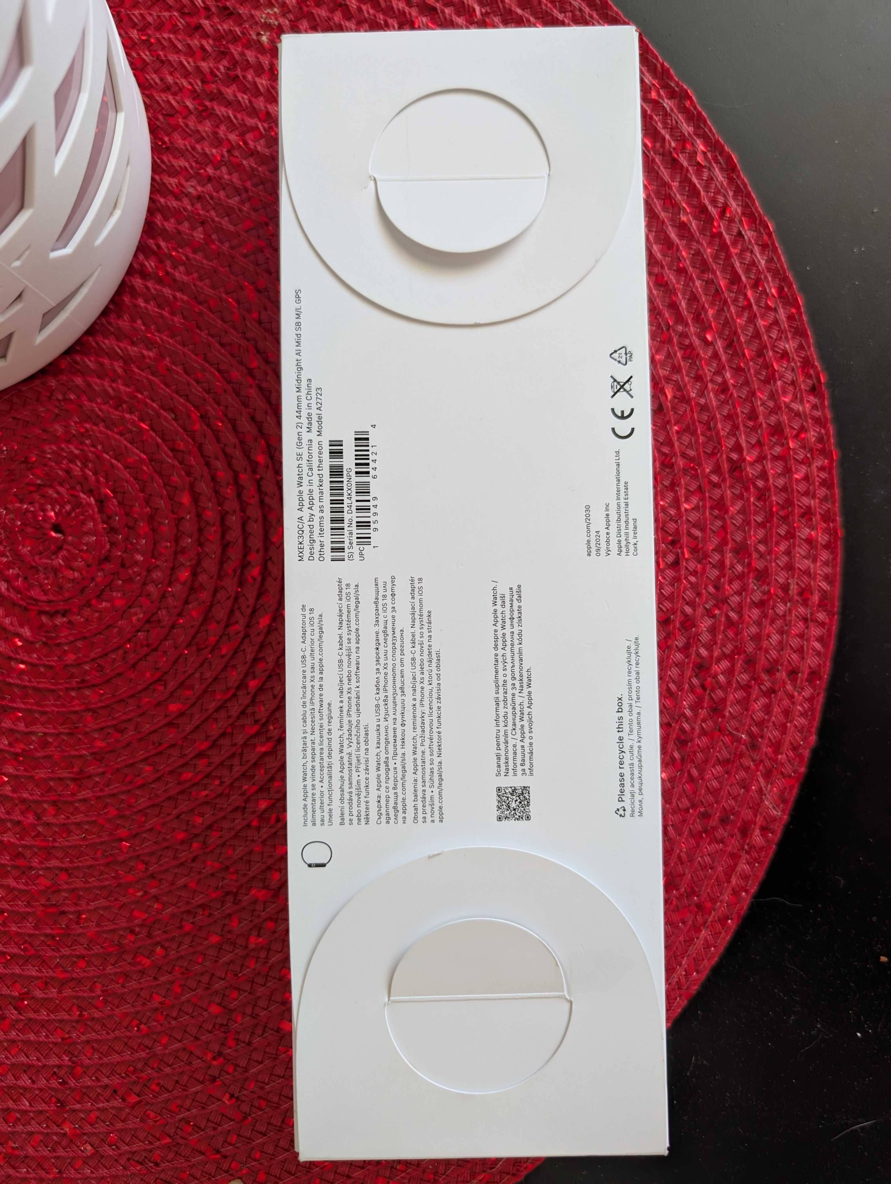 Apple Watch SE GPS aluminiu 44 mm (a 2-a generație), nou, sigilat