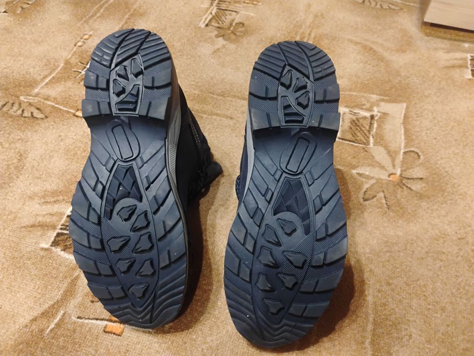 Почти нови топли Мъжки Боти Runners 43 ти номер Сини, Еко кожа