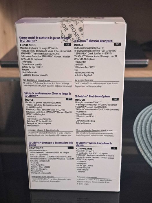 Aparat de măsurat glicemia CodeFree plus 2 cutii cu ace!!!