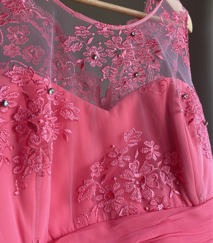 Rochie roz S-M nunta/botez/evenimente