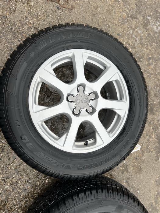 Джанти със ЗИМНИ гуми235/65/17 за Audi Q5 .ЧИСТО НОВИ !!