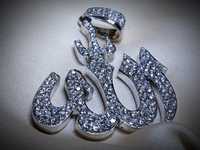 Кулон Имя Аллаха золото бриллианты
