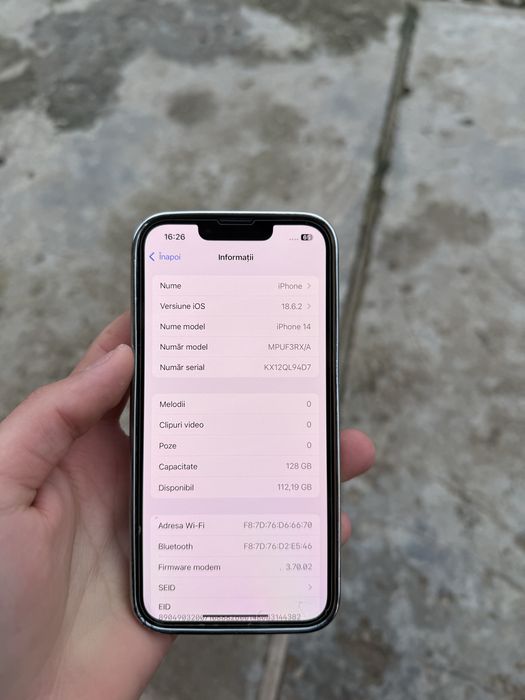 iPhone 14 impecabil 85% bateria vand