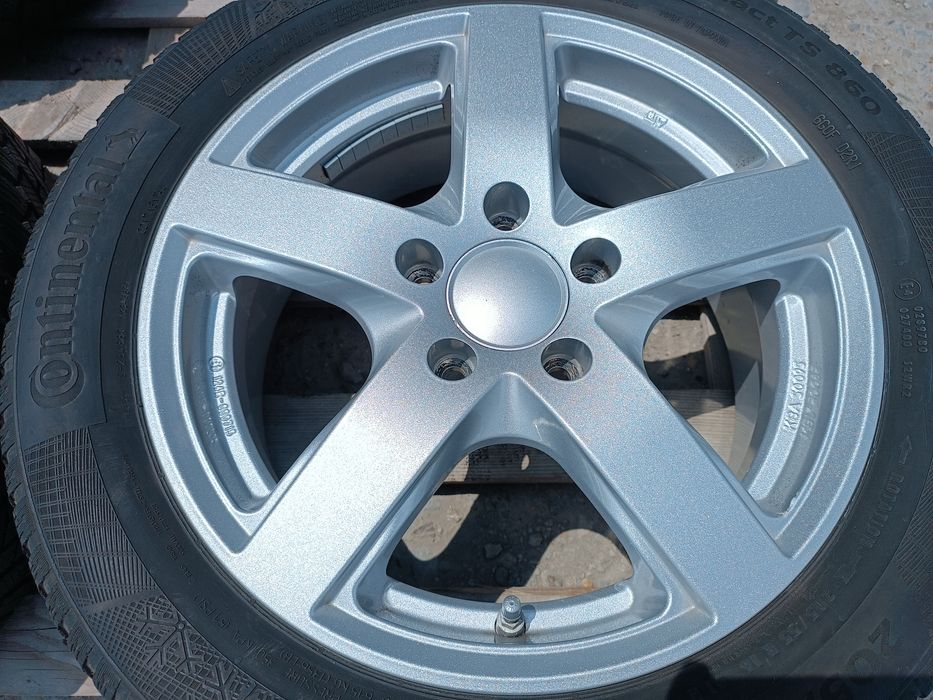 Лети джанти 16ки 5х112 OZ + зимни гуми 205/55/16 Continental