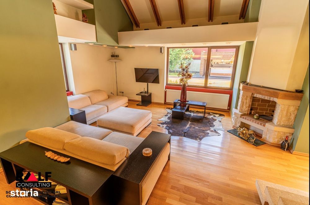 Vila de lux cu un design deosebit, piscina, teren de tenis, Girocului