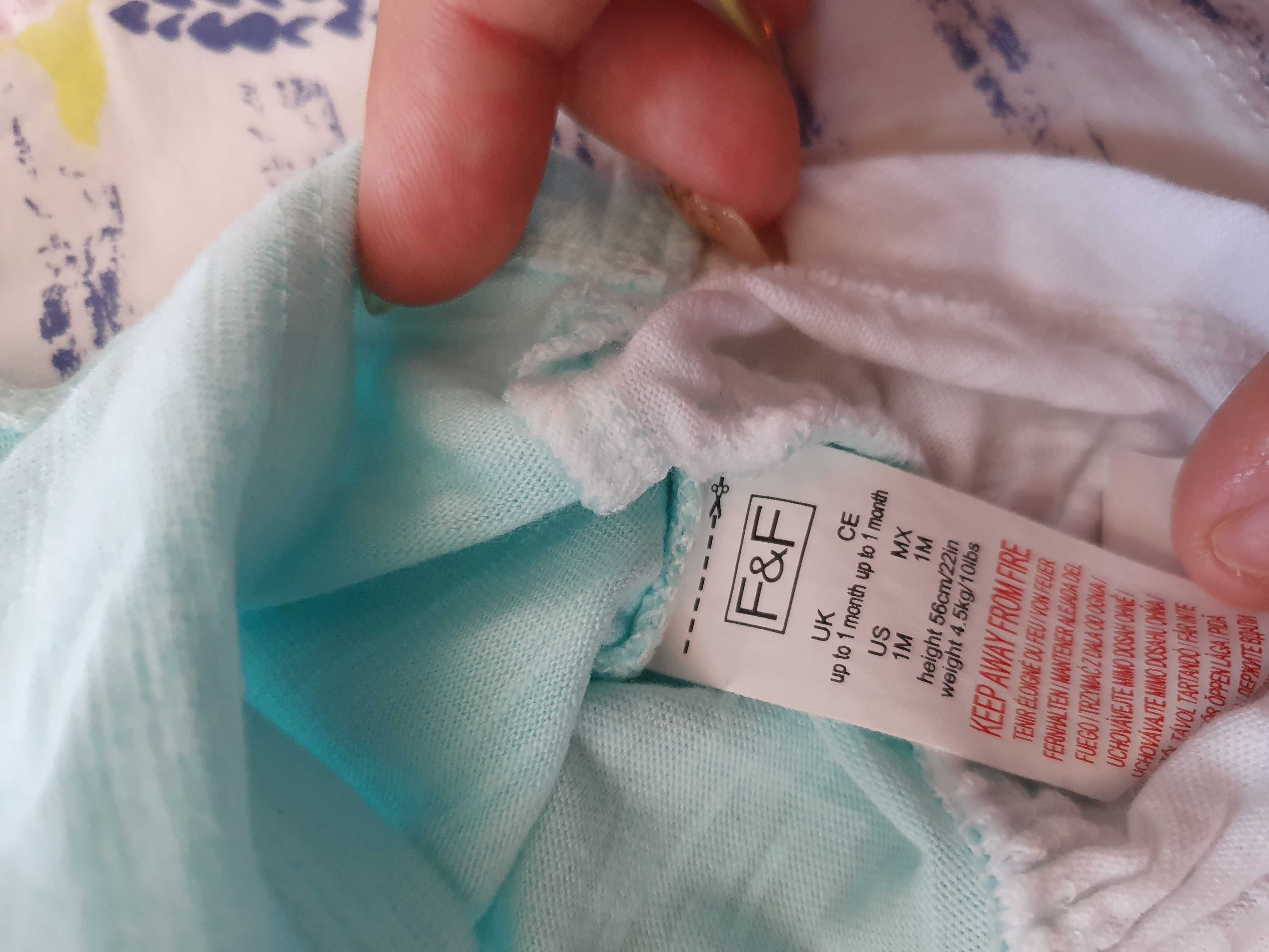 Сетове боди George, F&F тениски 0-3м