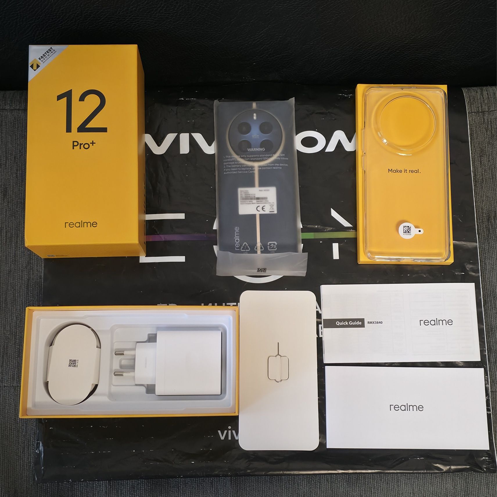 КАТО НОВ 512GB Realme 12 Pro + / PLUS 5G Гаранция A1 2026 Blue