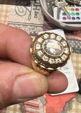 Лот Луксозни мъжки пръстени с камъни "swarovski"