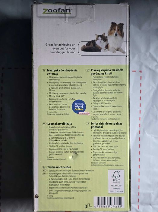 Mașina de tuns animale, original Sweden, sigilat