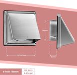 Protectie grila ventilare, WeCooper exterior, INOX, 100 sau 150 mm