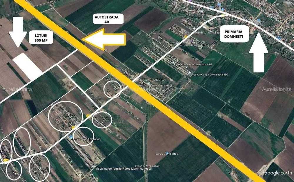 Proprietar - Teren 500 mp - Domnești – 15.000€ - Investitie sigura