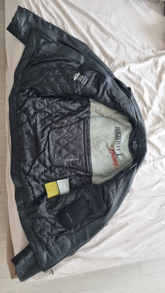 Geaca moto de piele