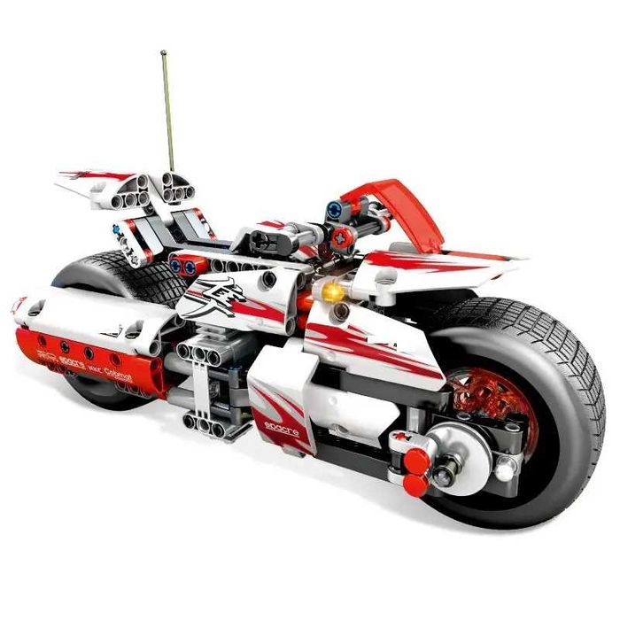 Set constructie tip lego, Sembo Techinque - Motocicleta