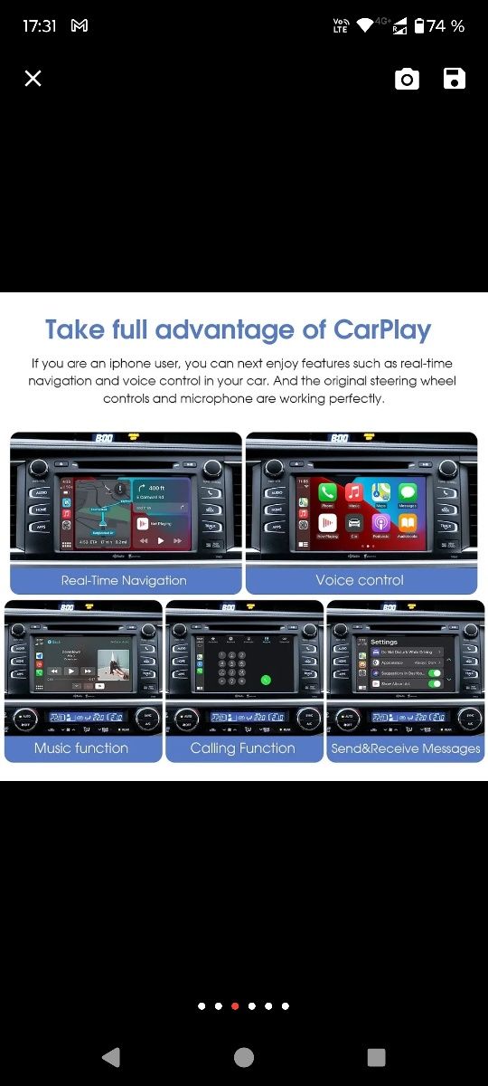 Carplay android Toyota