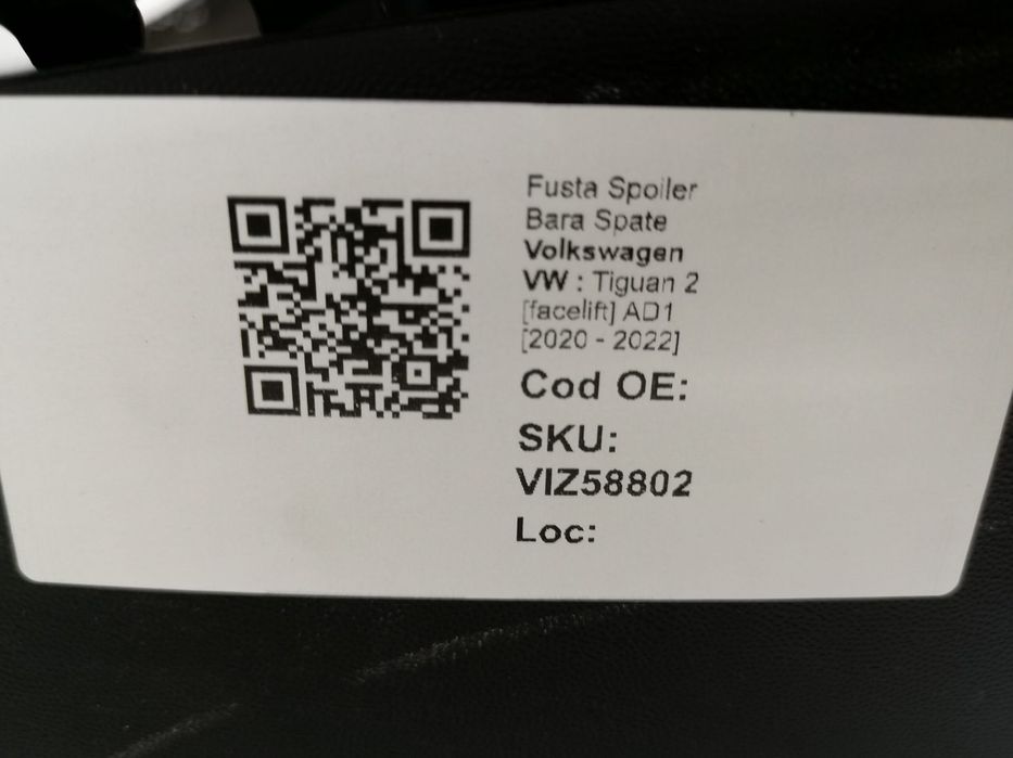 Fusta Spoiler Bara Spate Volkswagen VW  Tiguan 2 facelift AD1 2020 202
