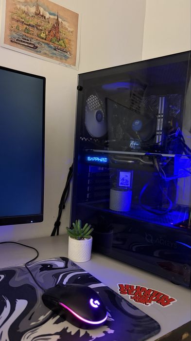 Setup Gaming Complet Pc Gaming Casti Tastatura Microfon Monitor 165hz