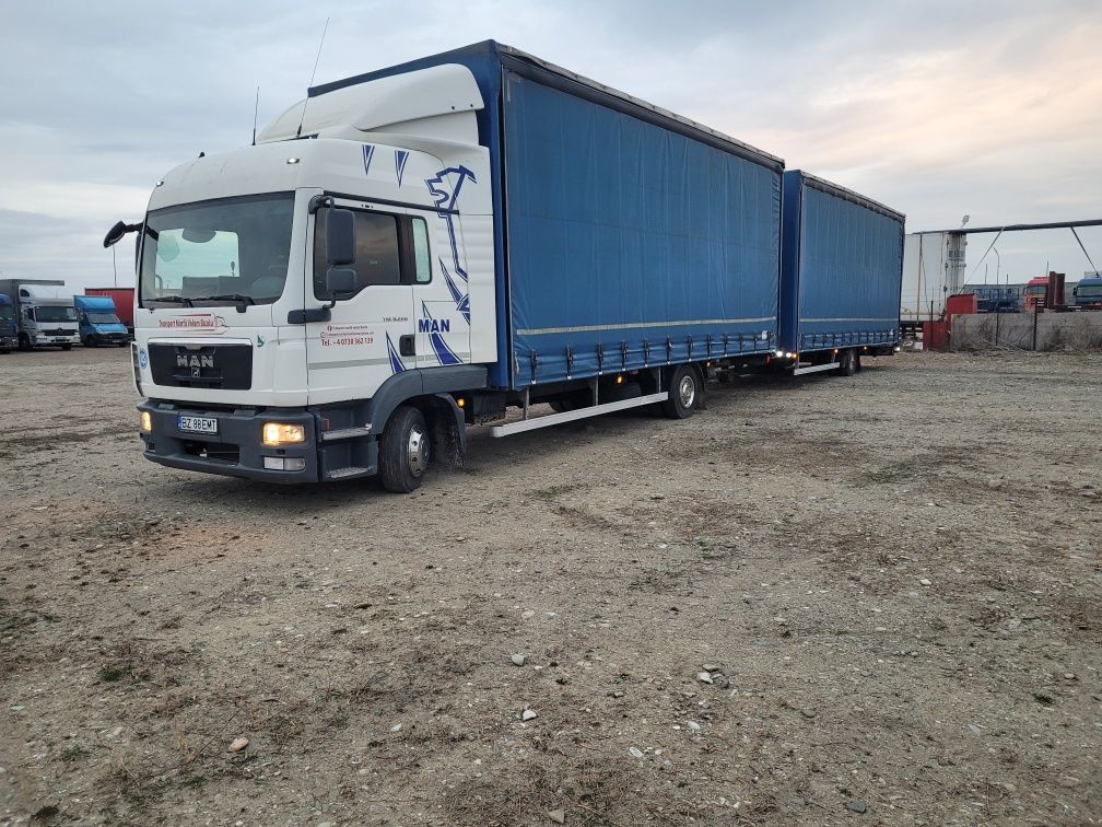Remorca tandem volum  1 axa ,4500 kg