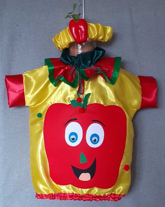 Costum Ardei gras rosu pentru copii