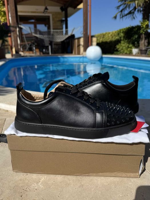 Christian Louboutin Black Spikes Мъжки Обувки 46 EUR + Кутия + Dustbag