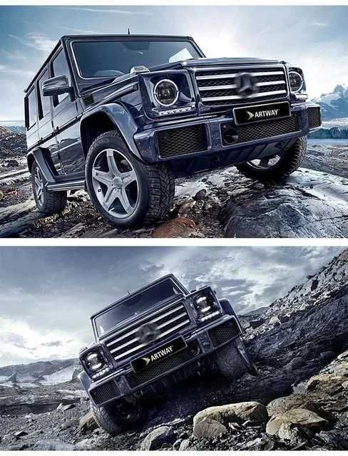 LED фарове с лупи за Mercedes-Benz W463 G-Class – комплект ляв + десен
