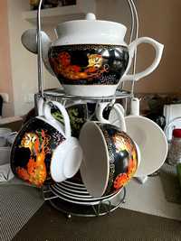 Советский фарфор чайный сервис ваза тарелки