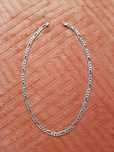 Lant argint masiv 925 italy, model cartier 3 zale cu una,52 cm