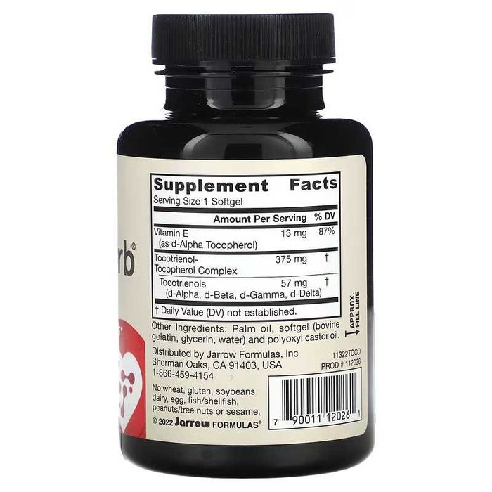 Jarrow Formulas Toco-Sorb 60 капсул