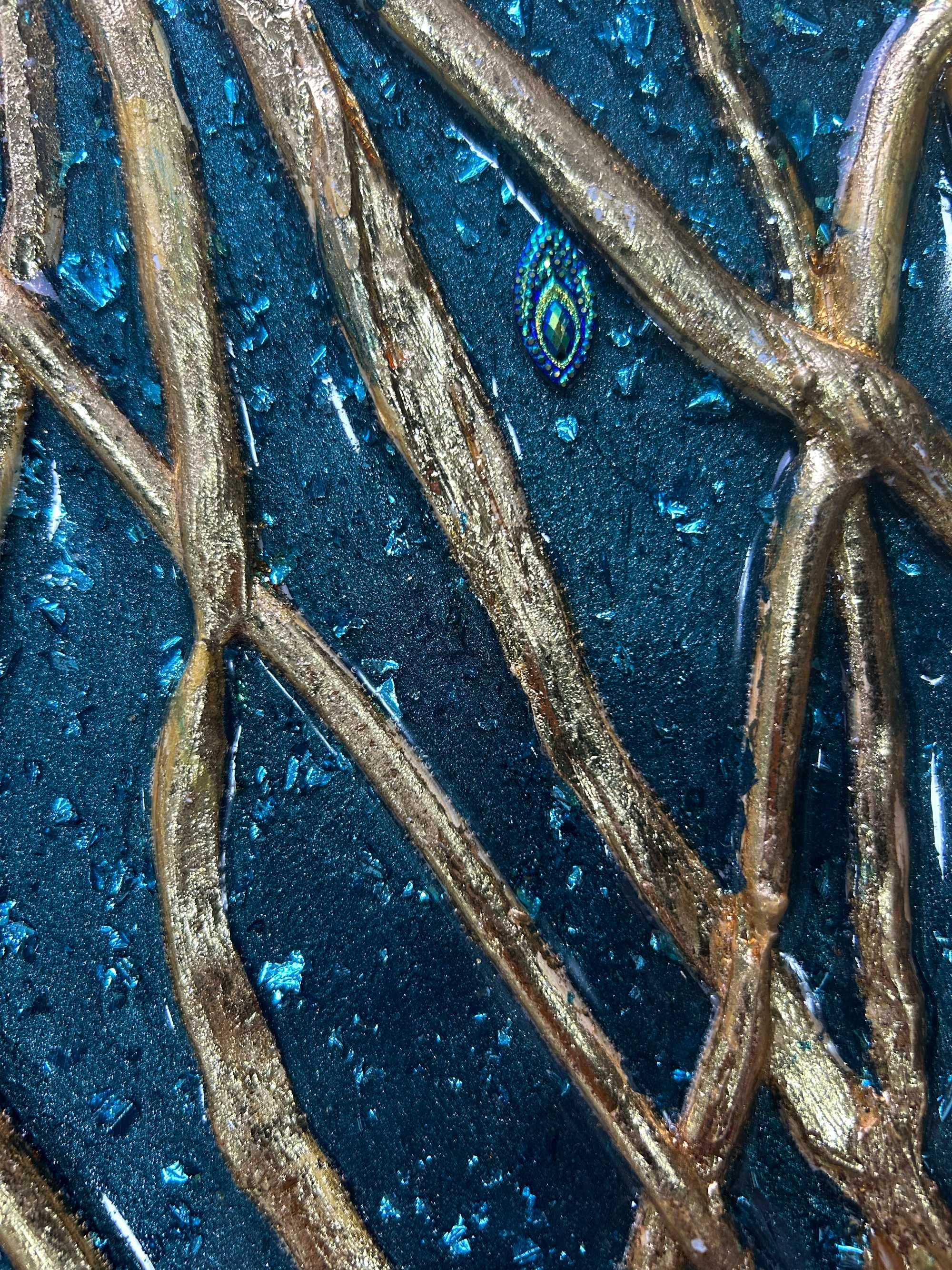 Whispering Branches + LED + Gold рамка + Сертификат + Лукс Опаковка