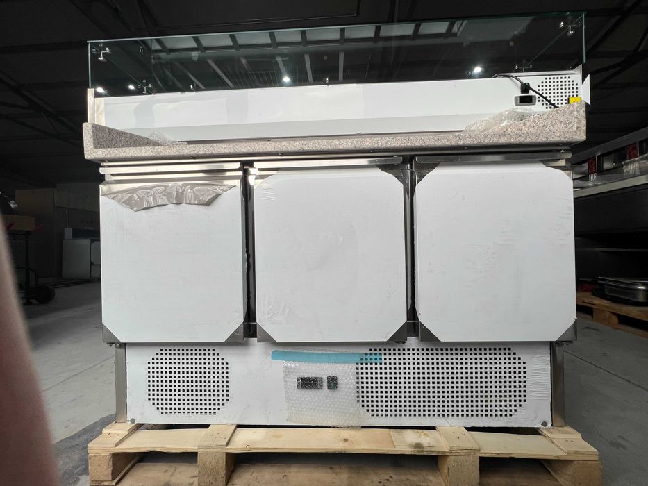 Хладилна пица маса с гранитен плот/Немска/Нова