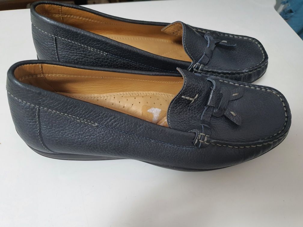 Pantofi papuci dama mocasini piele marime 37