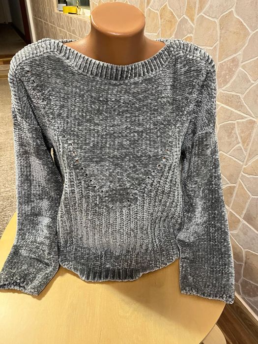 Pulover dama Yessica, catifea