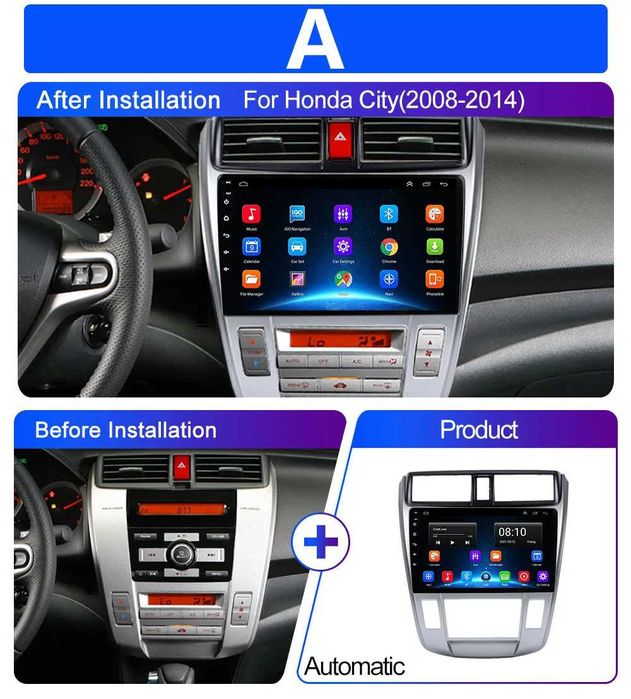 Navigatie Honda City 2008 - 2013 2GB 4GB 8GB Garantie Camera